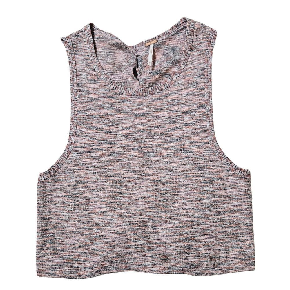Free People Best Of Us Sweater Tankโ Multi Hue Knit Lace Back Women's M